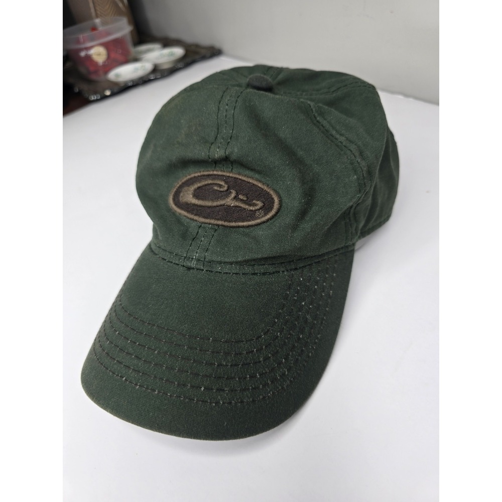 Drake Waterfowl Systems Camo Adjustable Visor Hat Embroidered Logo Cap Hunting